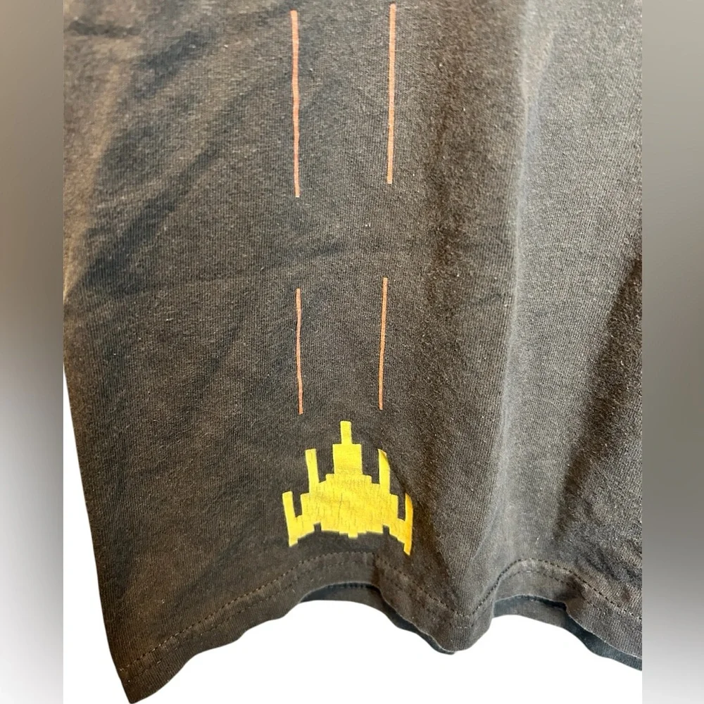 Vintage RARE Dr. Pepper Brown Major League Gaming Space Invaders Tee Size Large - Picture 3 of 5